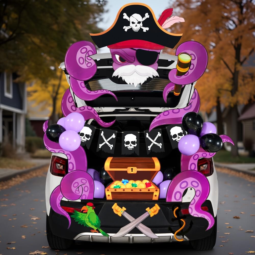 JOYIN Halloween decorations set displayed on a car