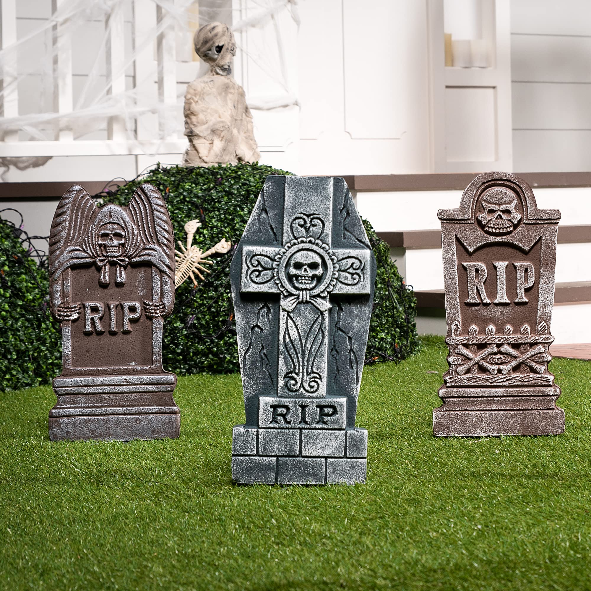 JOYIN Halloween Foam Tombstone with spooky design