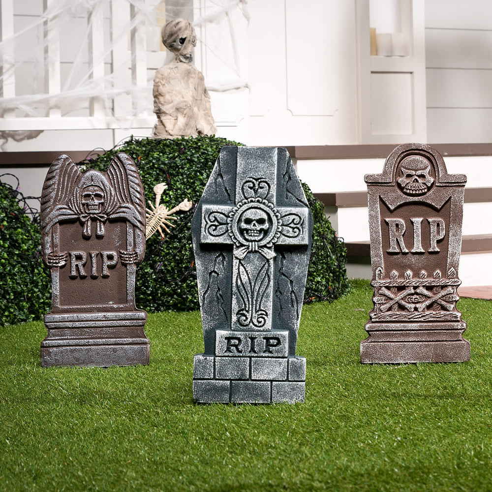 JOYIN Halloween Foam Tombstone with spooky design
