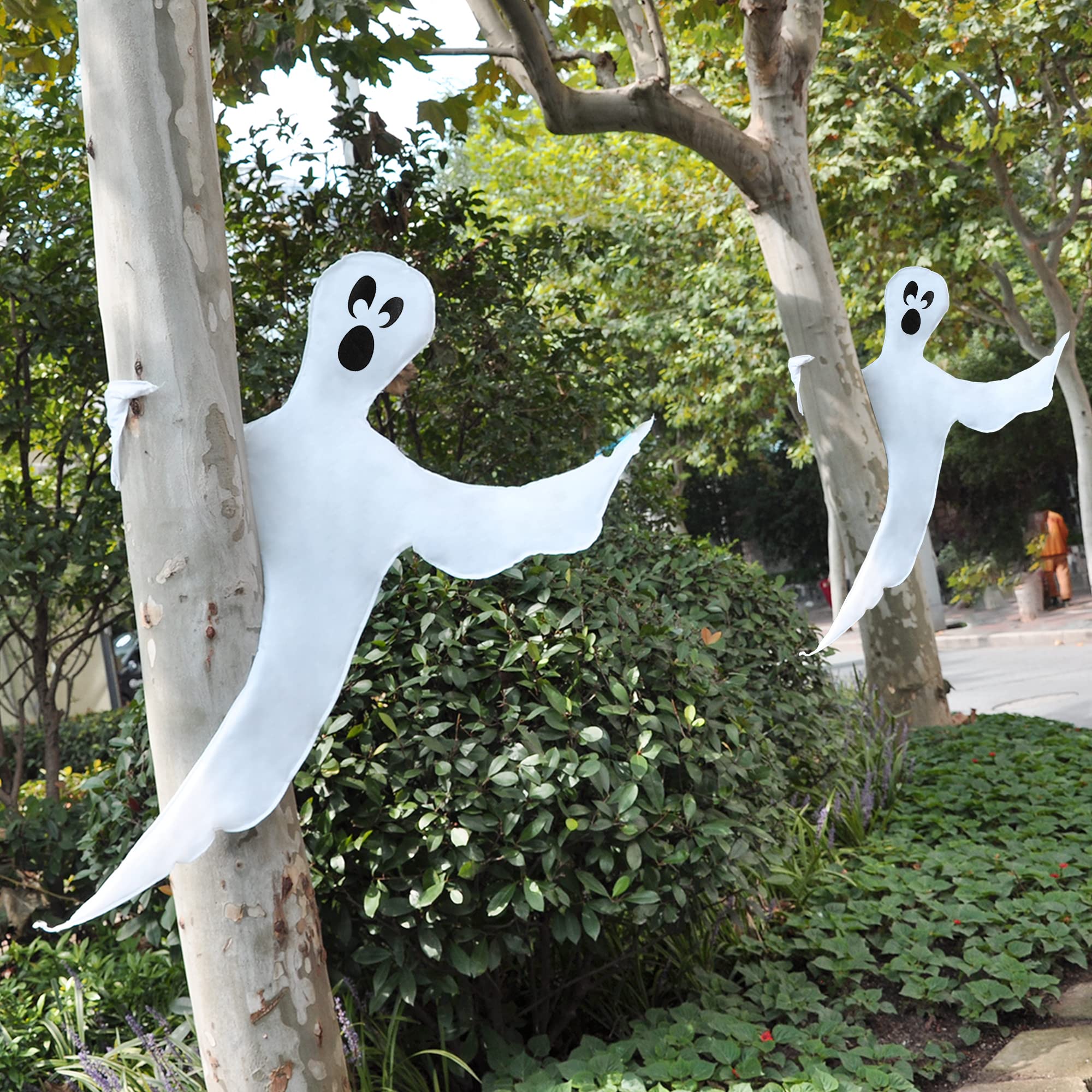 JOYIN Halloween ghost decoration set, 53 inches with cute faces