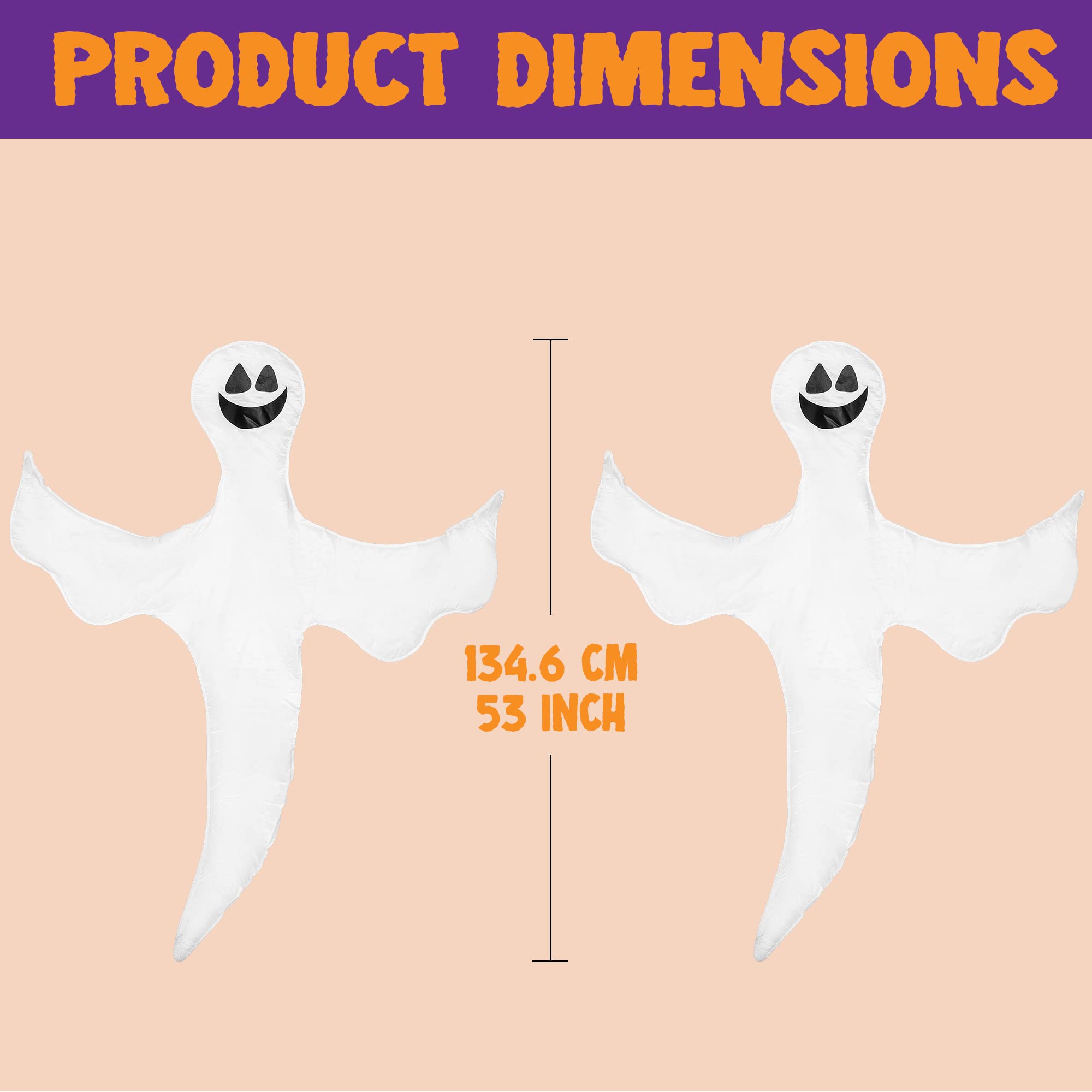 JOYIN Halloween ghost decorations in outdoor setting