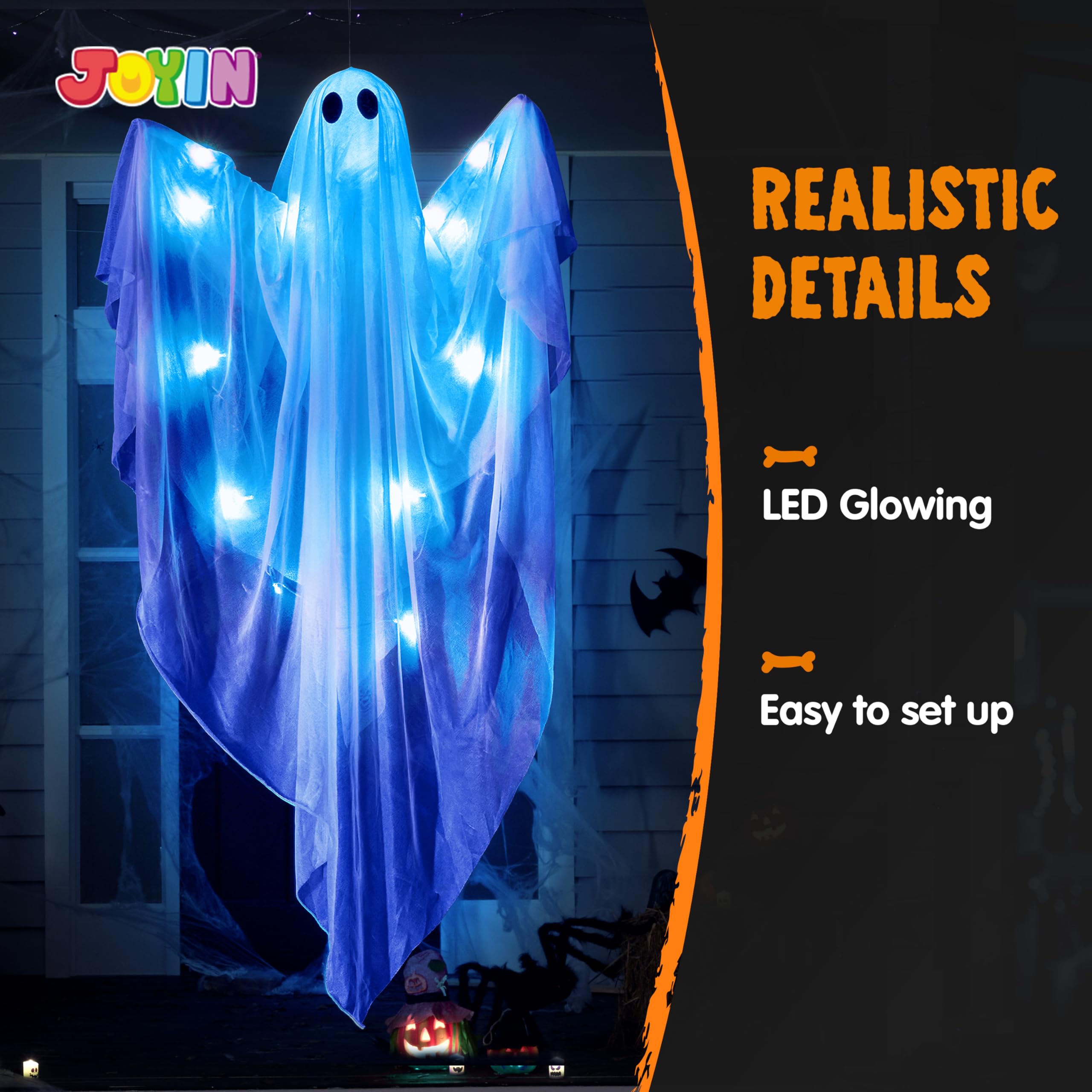 JOYIN Halloween ghost hanging from a tree outdoors