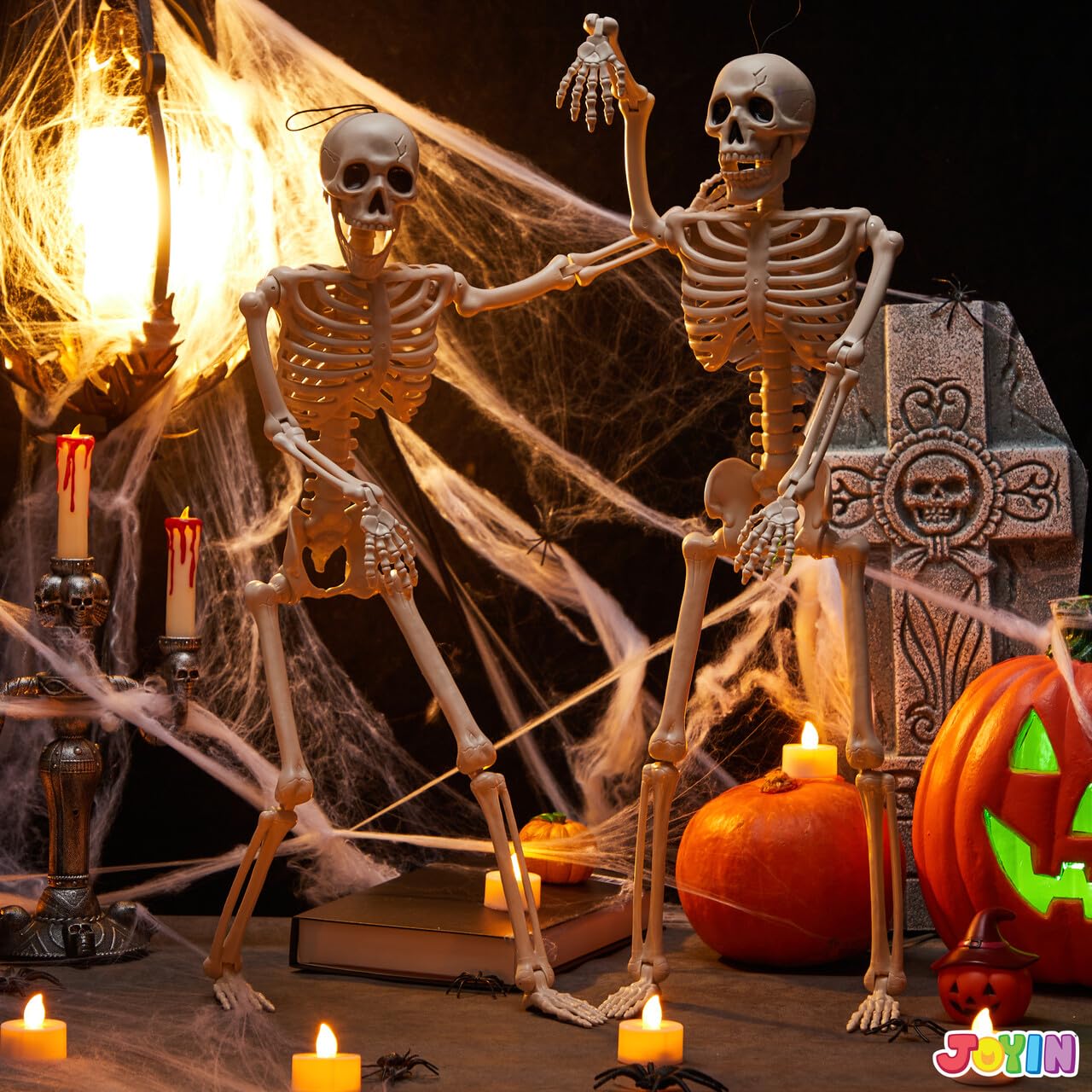 JOYIN Halloween skeleton with movable joints