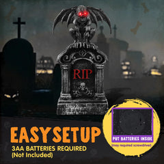 JOYIN Halloween tombstone in outdoor setting at night