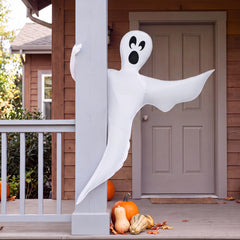JOYIN Halloween Tree Wrap Ghost Decoration front view with smiling face
