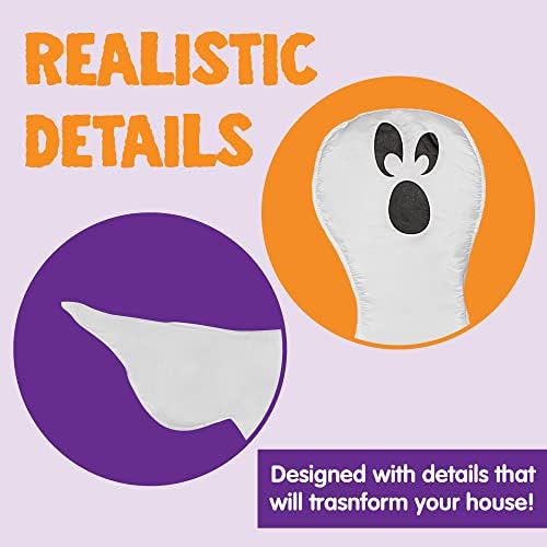 JOYIN Halloween Tree Wrap Ghost in a garden setting