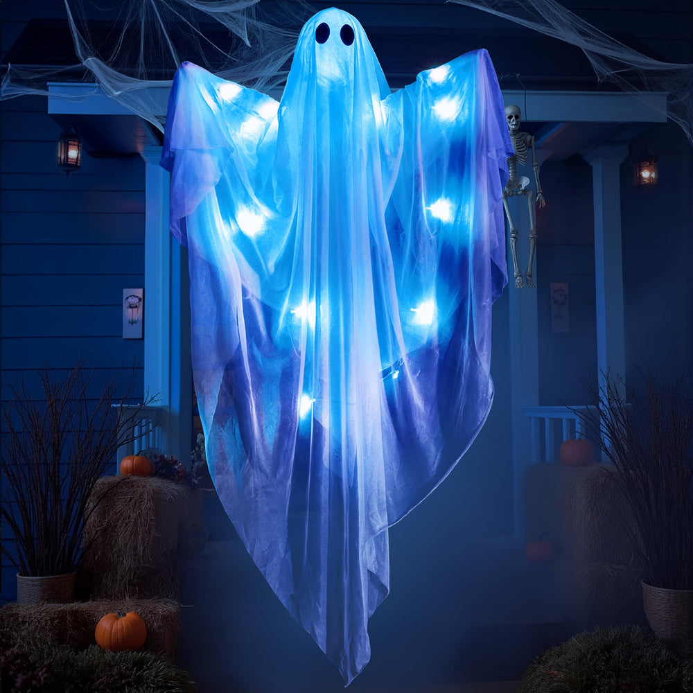 JOYIN light-up ghost showcasing its spooky blue light
