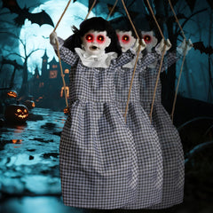 JOYIN Outdoor Halloween Swing Girl Decoration with Light Up Eyes