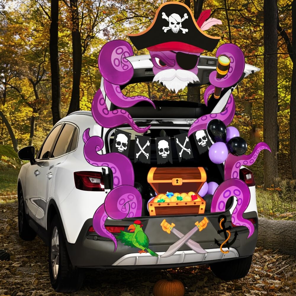 JOYIN pirate decorations kit with balloons and skulls