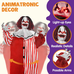 JOYIN Scary Clown side view showing creepy design