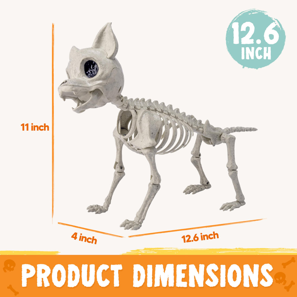 JOYIN skeleton dog positioned in garden