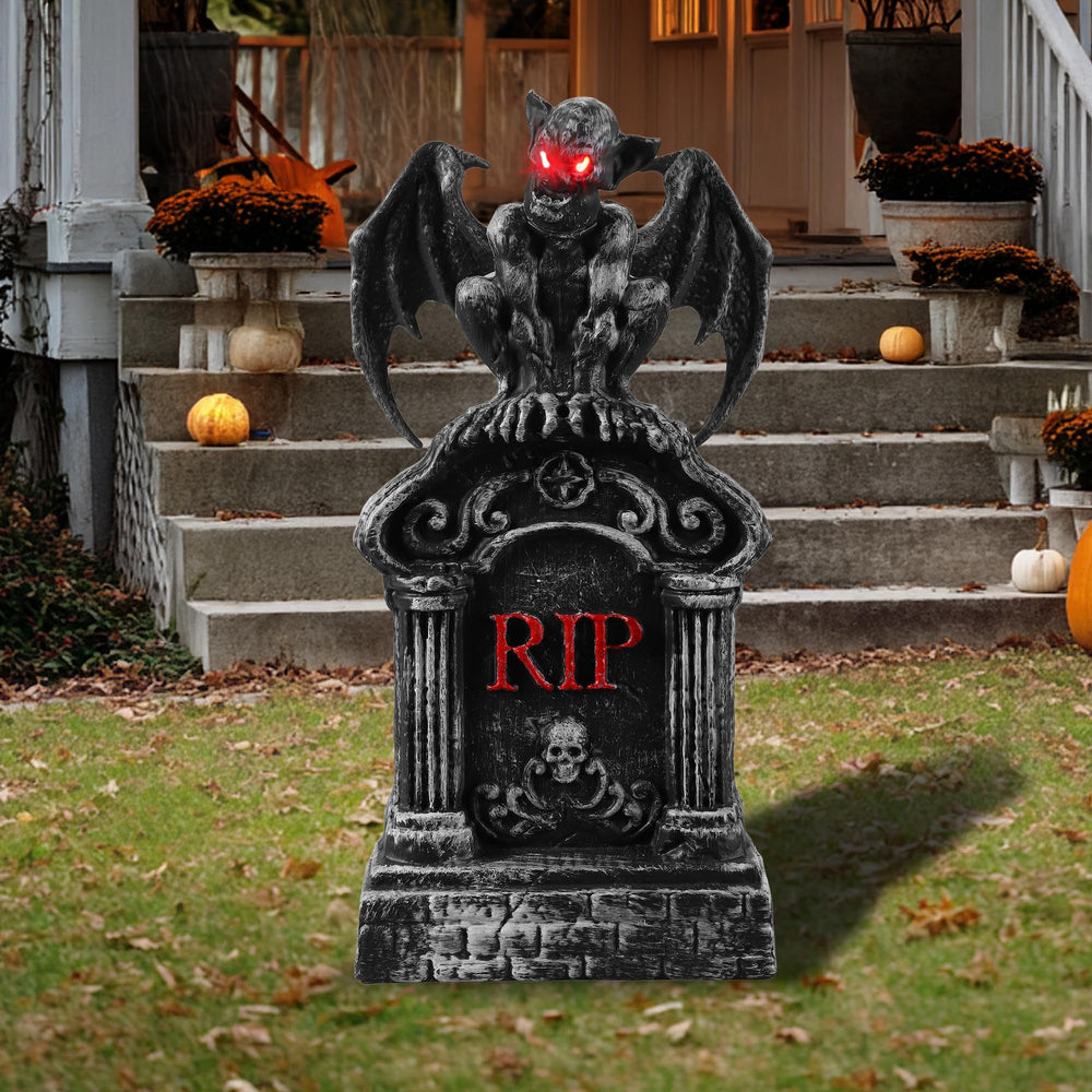 JOYIN Tombstone with motion-activated feature in action