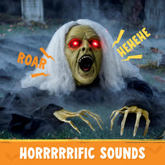 JOYIN Witch Groundbreaker in garden setting