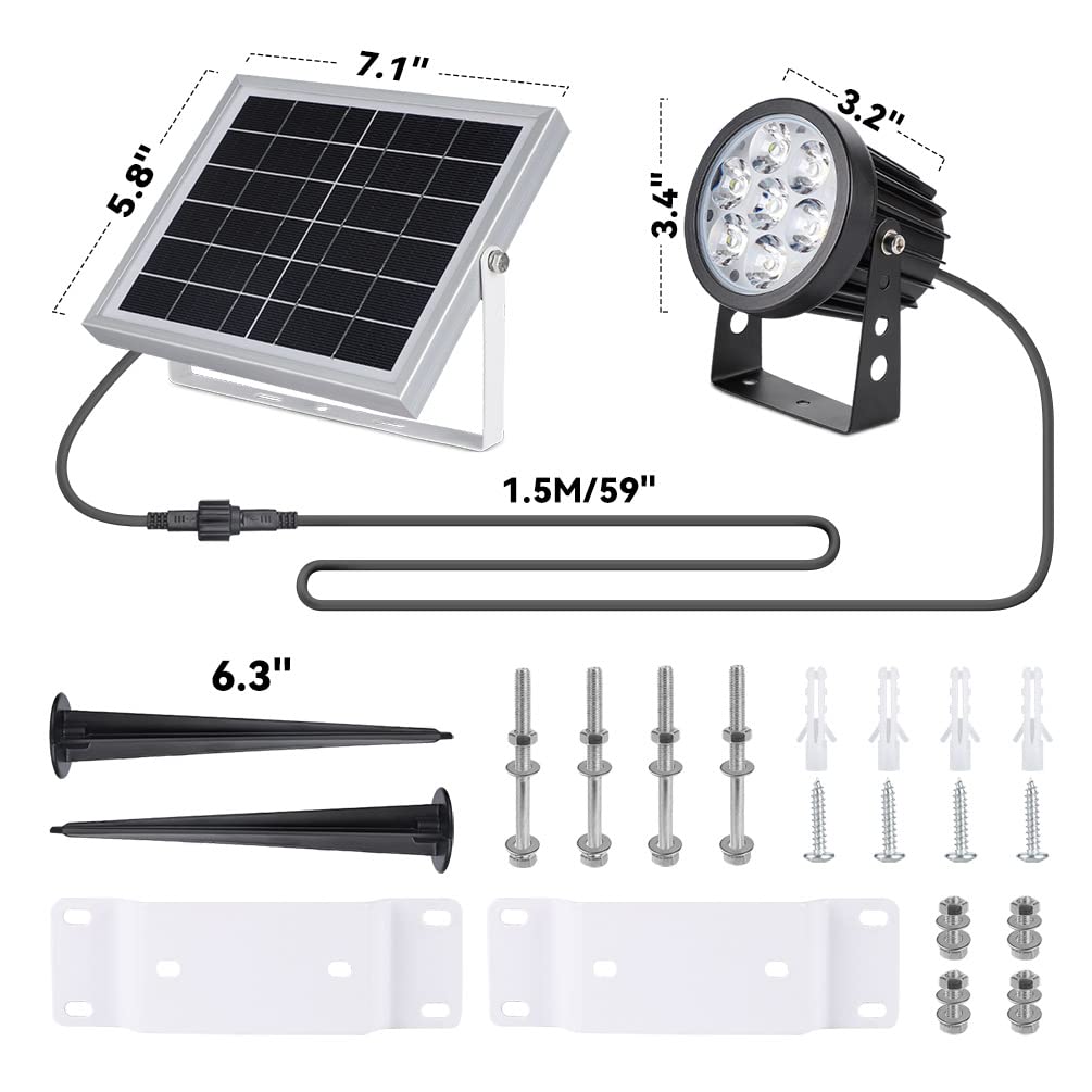Joylight Solar Flag Pole Light in outdoor setting