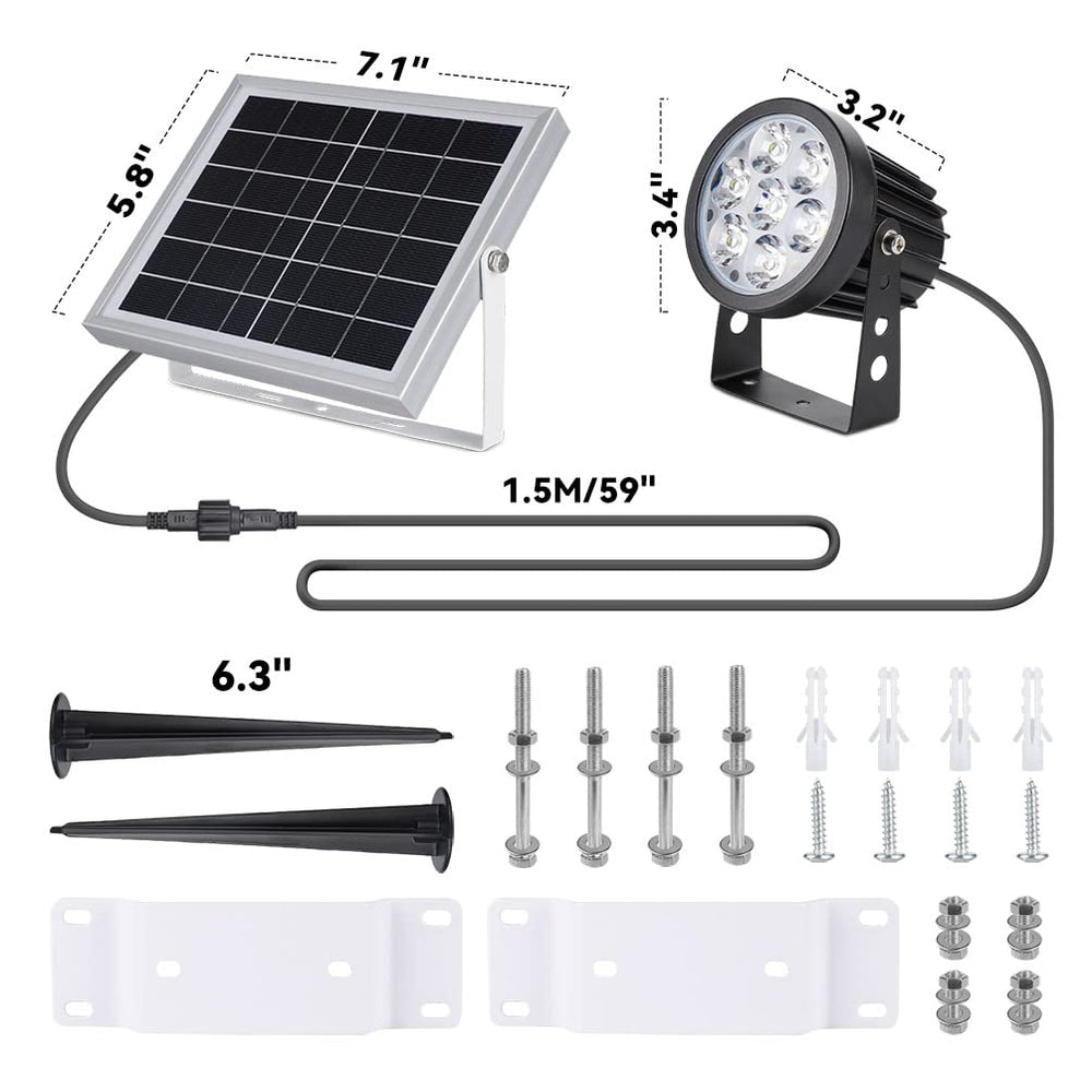 Joylight Solar Flag Pole Light in outdoor setting