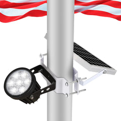Joylight Solar Flag Pole Light with 7 LEDs front view