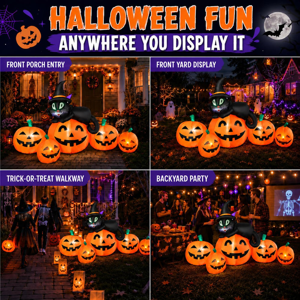 JoyParcel inflatable Halloween decor deflated for storage