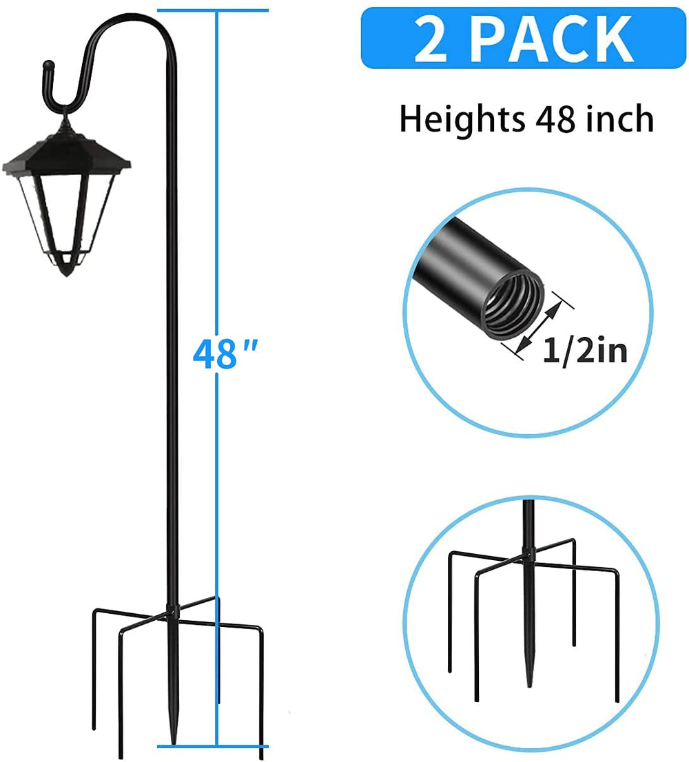 JOYSEUS Shepherd Hook holding solar light