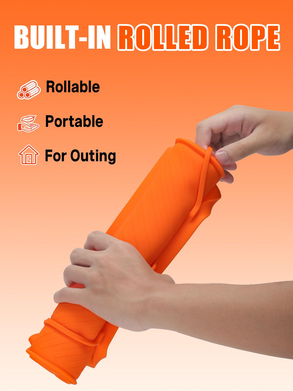 JoySil Grill Mat showing 6-slot organizer layout for grilling tools