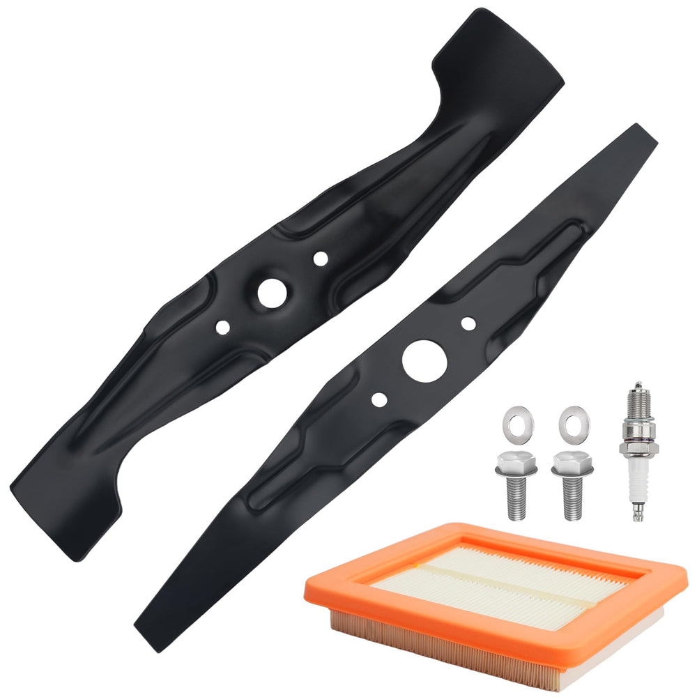 joytrace Mulching Blades Kit packaging with blades and accessories