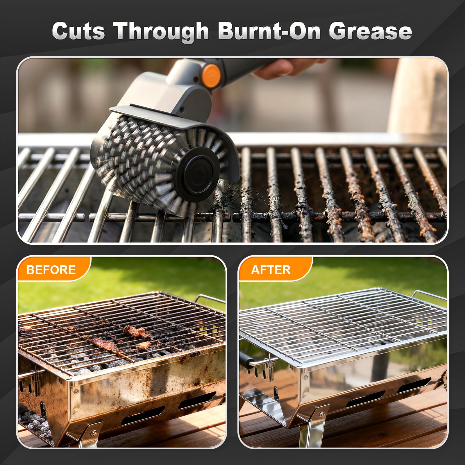 JOYWINK Electric Grill Brush packaging display