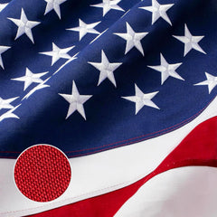 JPorton 3x5ft American Flag front view with embroidered stars