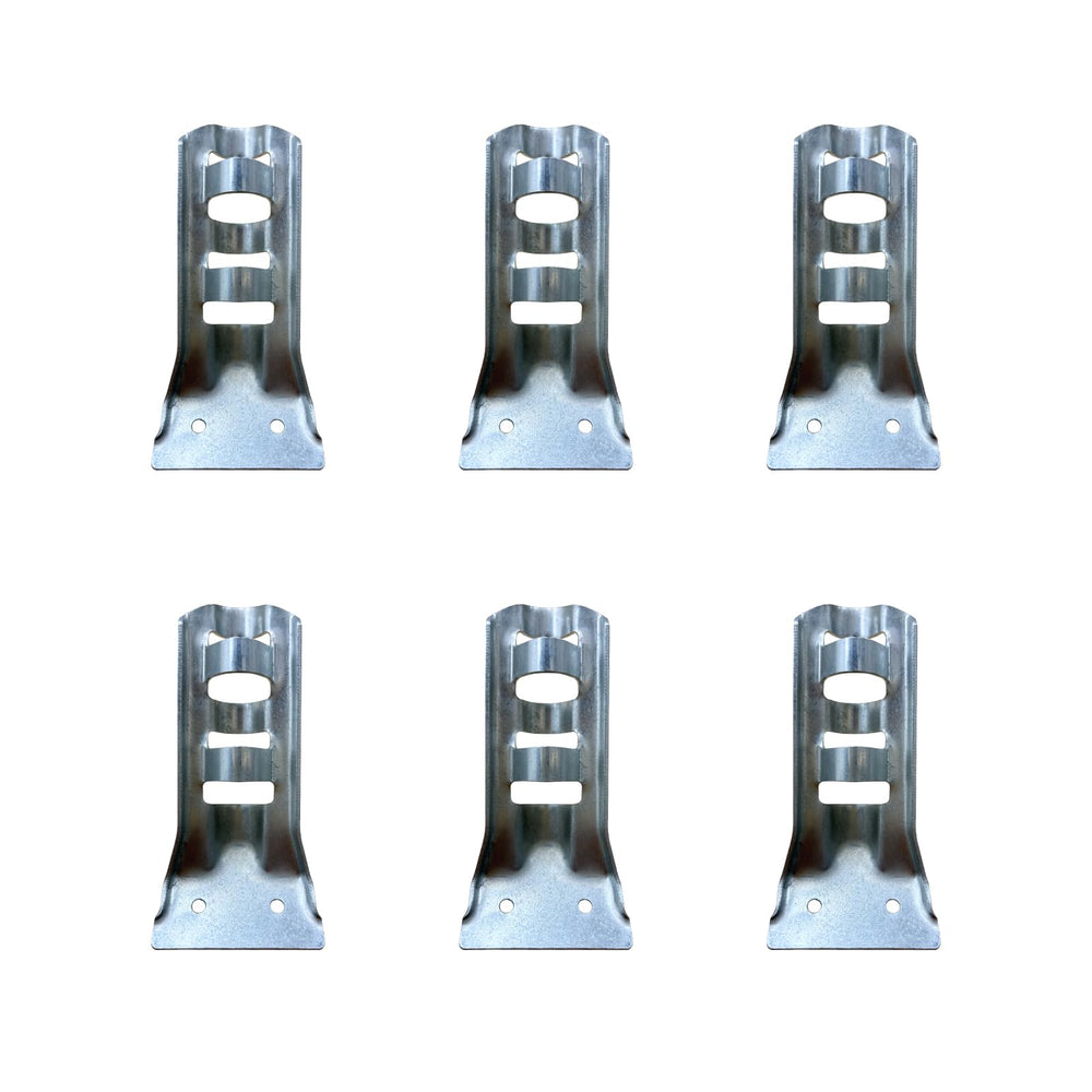 JRED flag pole bracket holder pack including 6 metal brackets