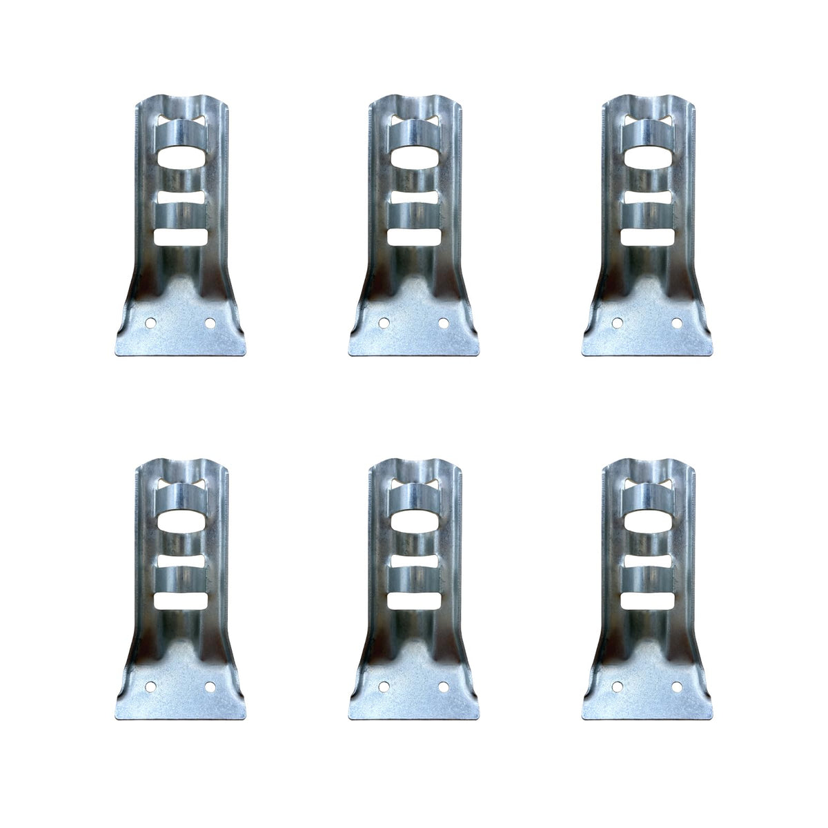 JRED flag pole bracket holder pack including 6 metal brackets