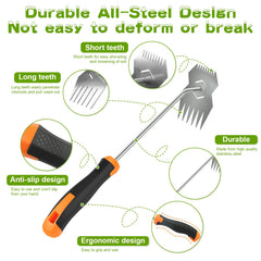 JRKJQBV Weed Puller Tool in use in a garden setting