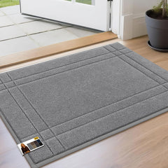 JSEI 20x32 light grey door mat front view