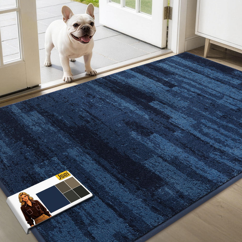 JSEI Dirt Trapper Door Mat 36x60 blue front view