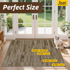 JSEI Dirt Trapper Door Mat beige side view