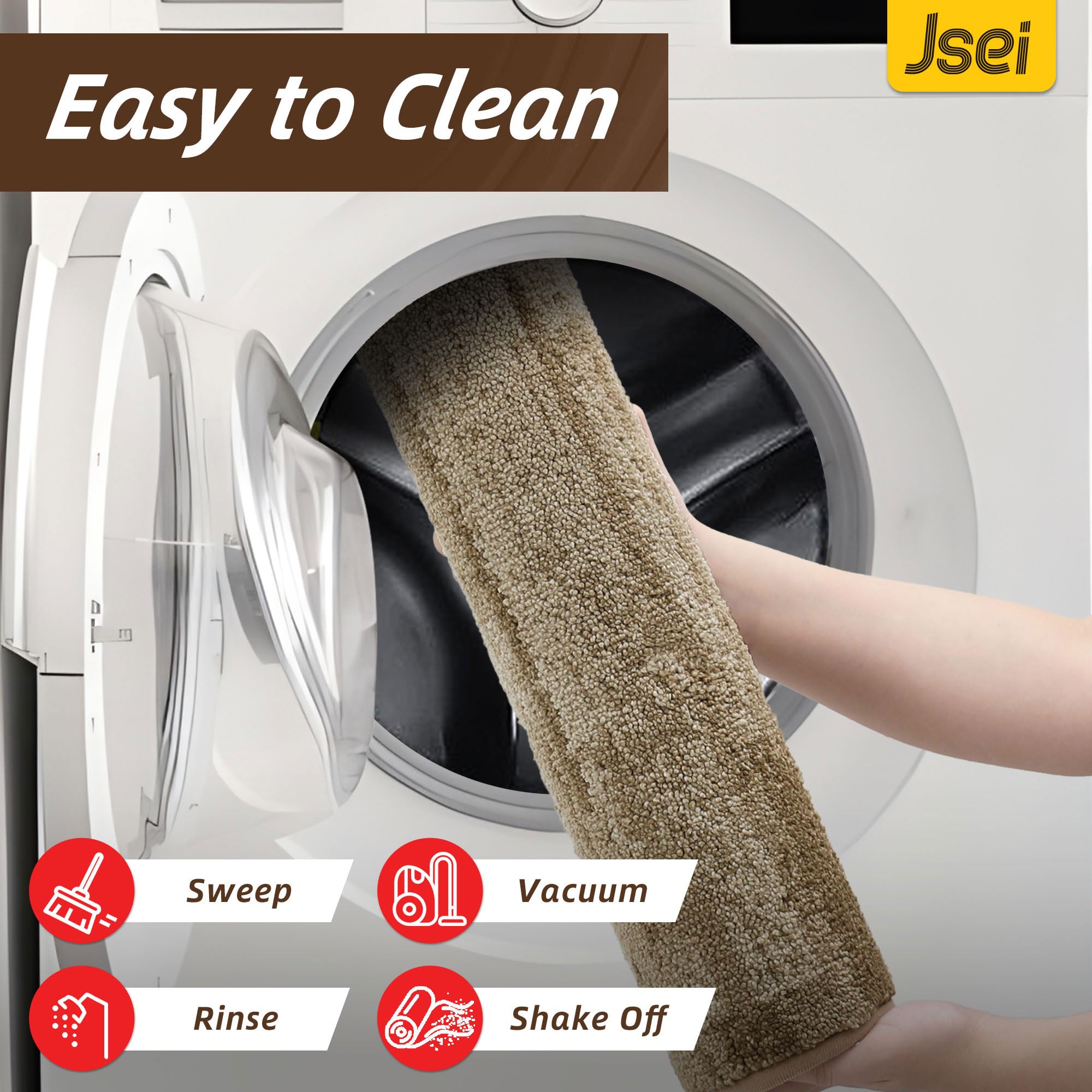 JSEI Dirt Trapper Door Mat during cleaning process