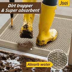 JSEI Dirt Trapper Door Mat in entryway setting
