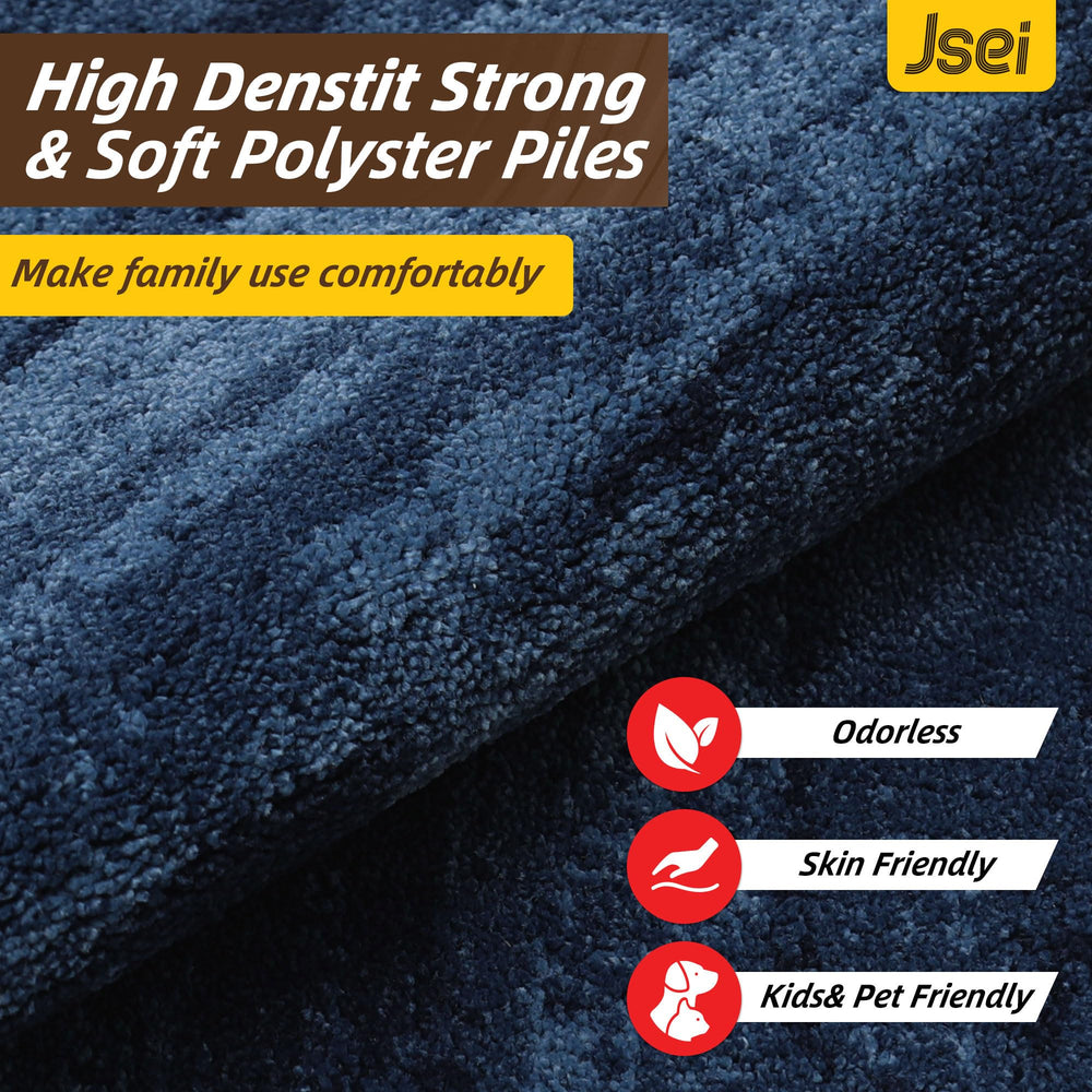 JSEI Dirt Trapper Door Mat showcasing premium polyester fabric
