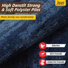 JSEI Dirt Trapper Door Mat showcasing premium polyester fabric