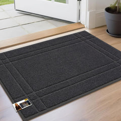 JSEI Door Mat 20"x32" front view in dark grey