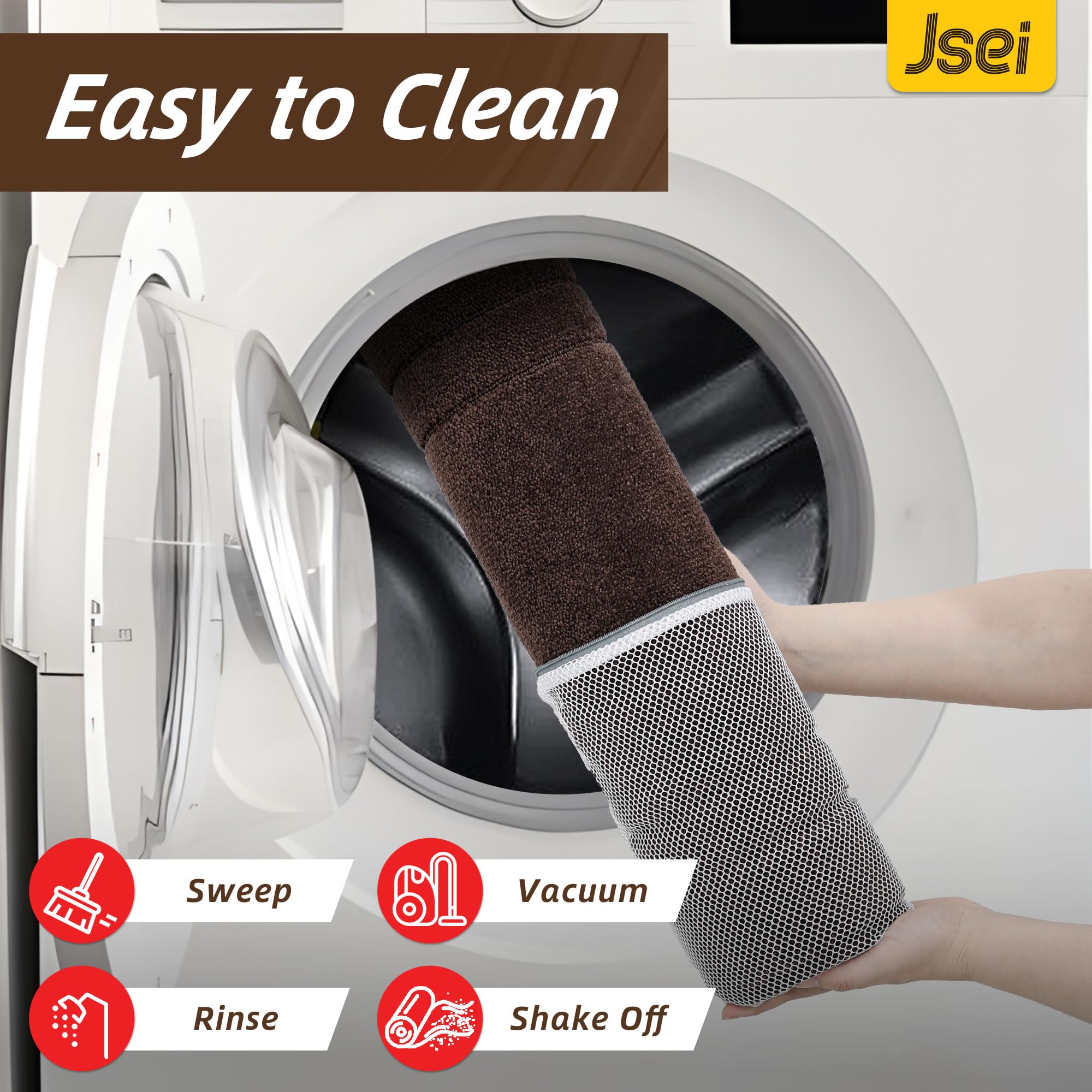 JSEI Door Mat 20x32 brown with pet paws