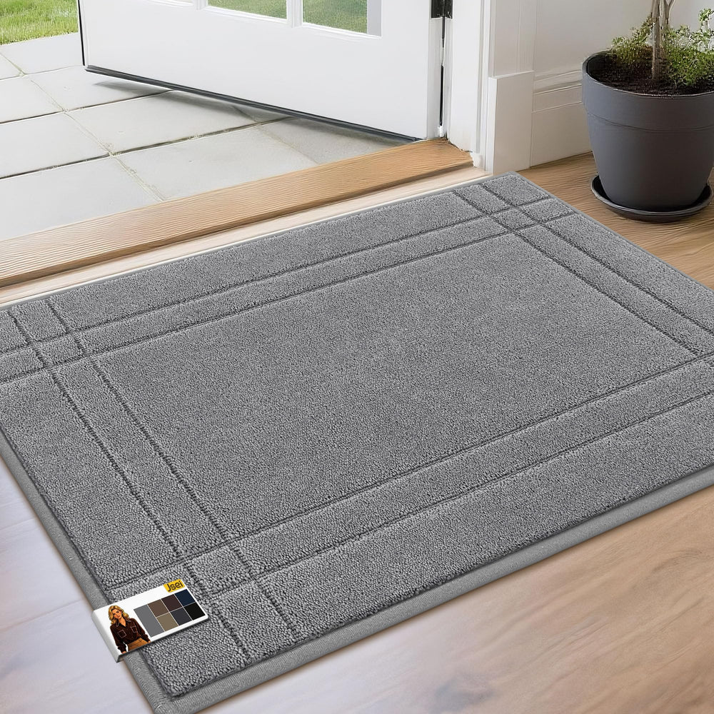 JSEI Door Mat 24x36 light grey front view