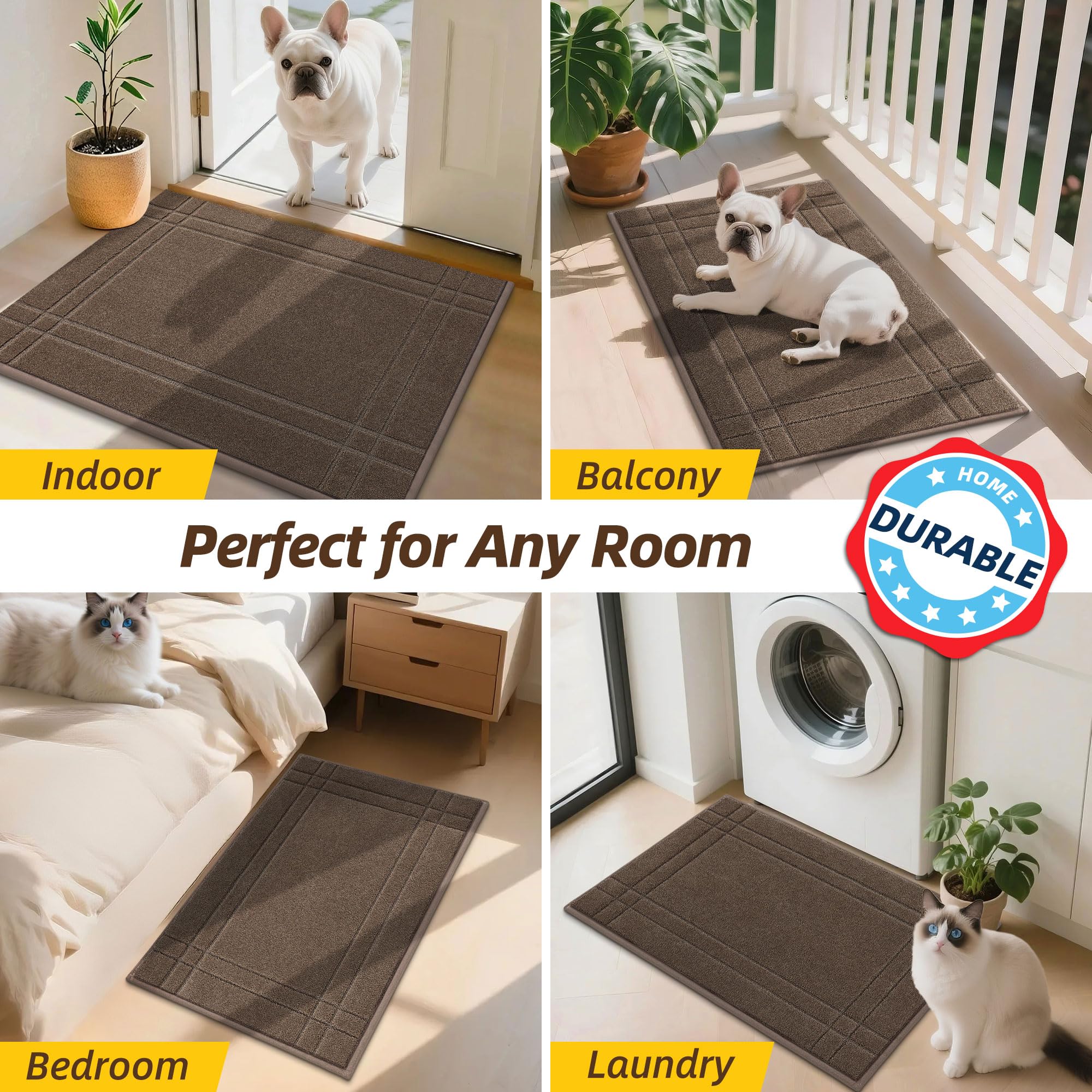 JSEI Door Mat 32x48 Light Brown packaging view
