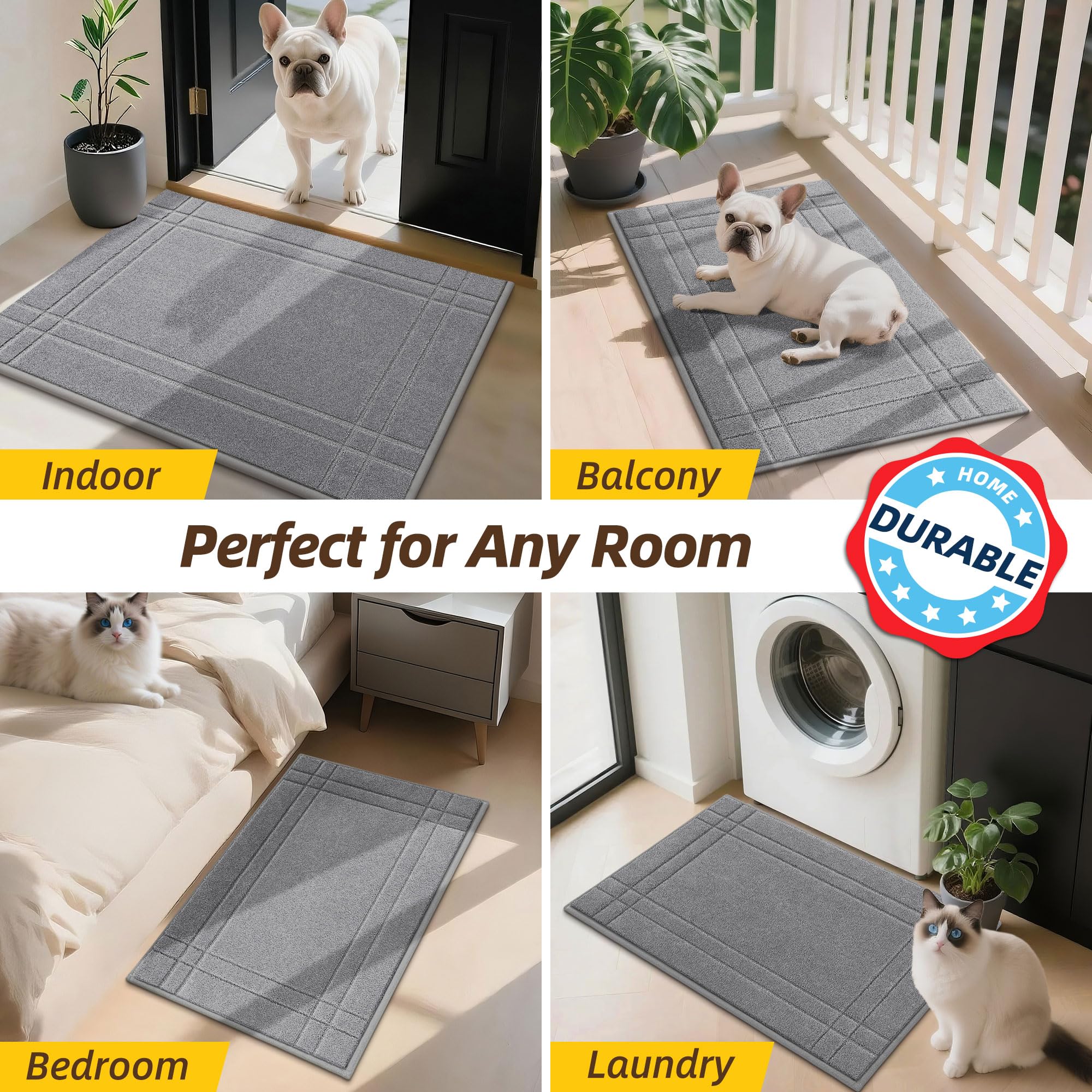 JSEI Door Mat 32x48 light grey packaging