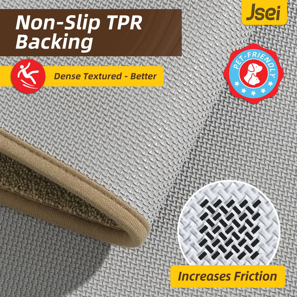 JSEI Door Mat 36x60 beige with dirt and moisture trapped