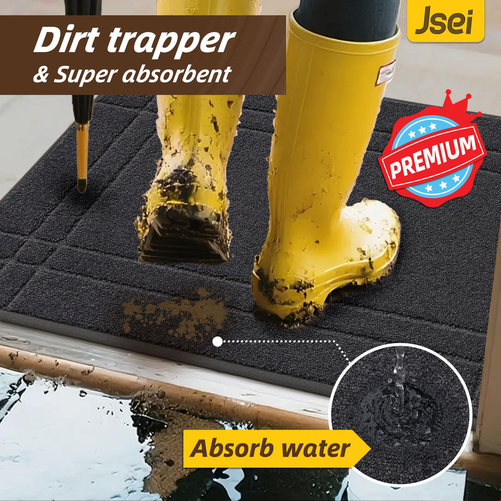 JSEI Door Mat close-up of absorbent polyester surface