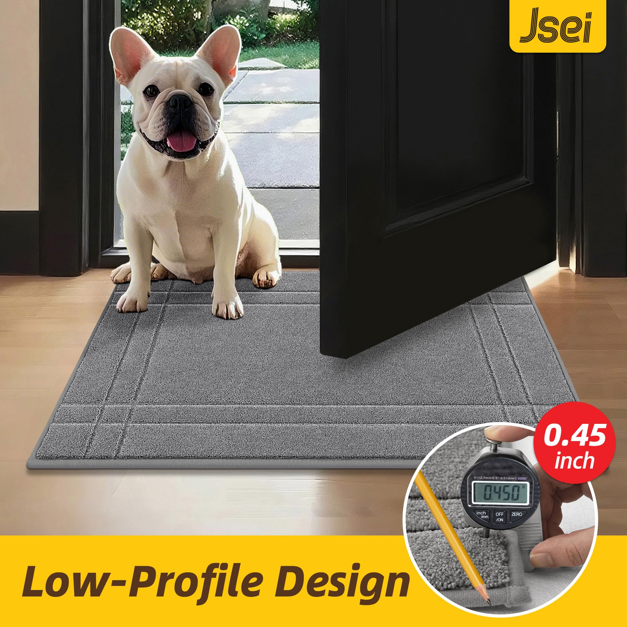 JSEI door mat showing low profile fit