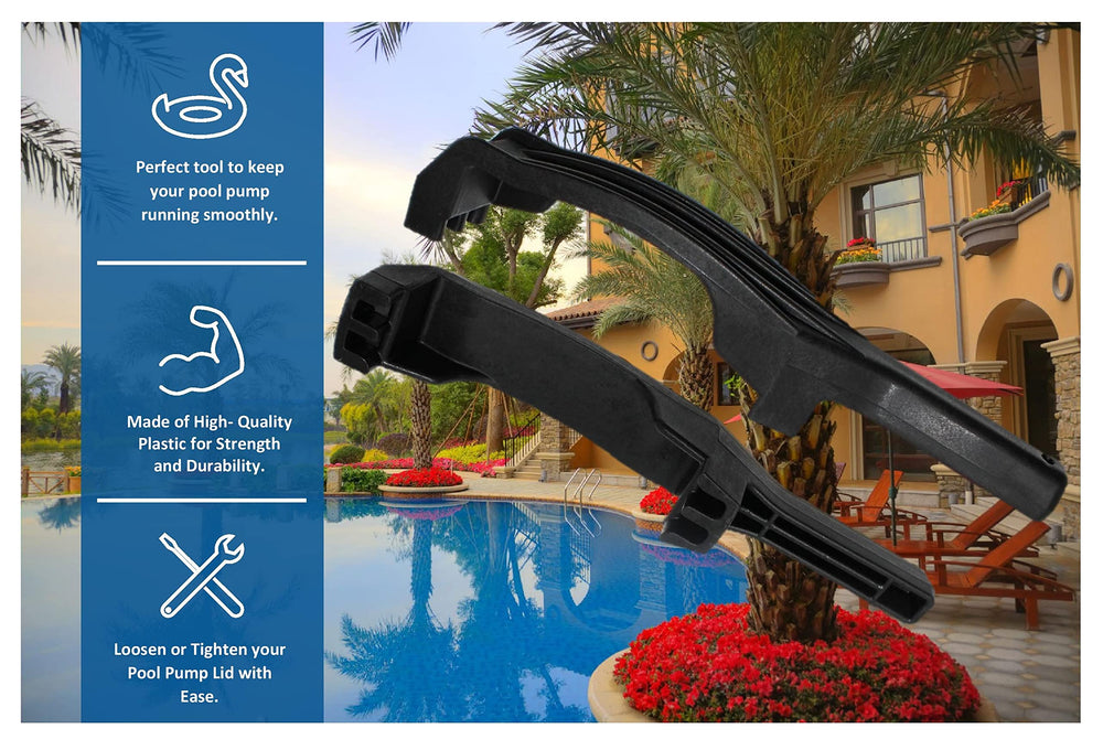 JSP Manufacturing Pool Pump Lid Removal Tool with user hands