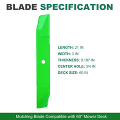 JSXDNWYJ 60-inch mulching blades side view