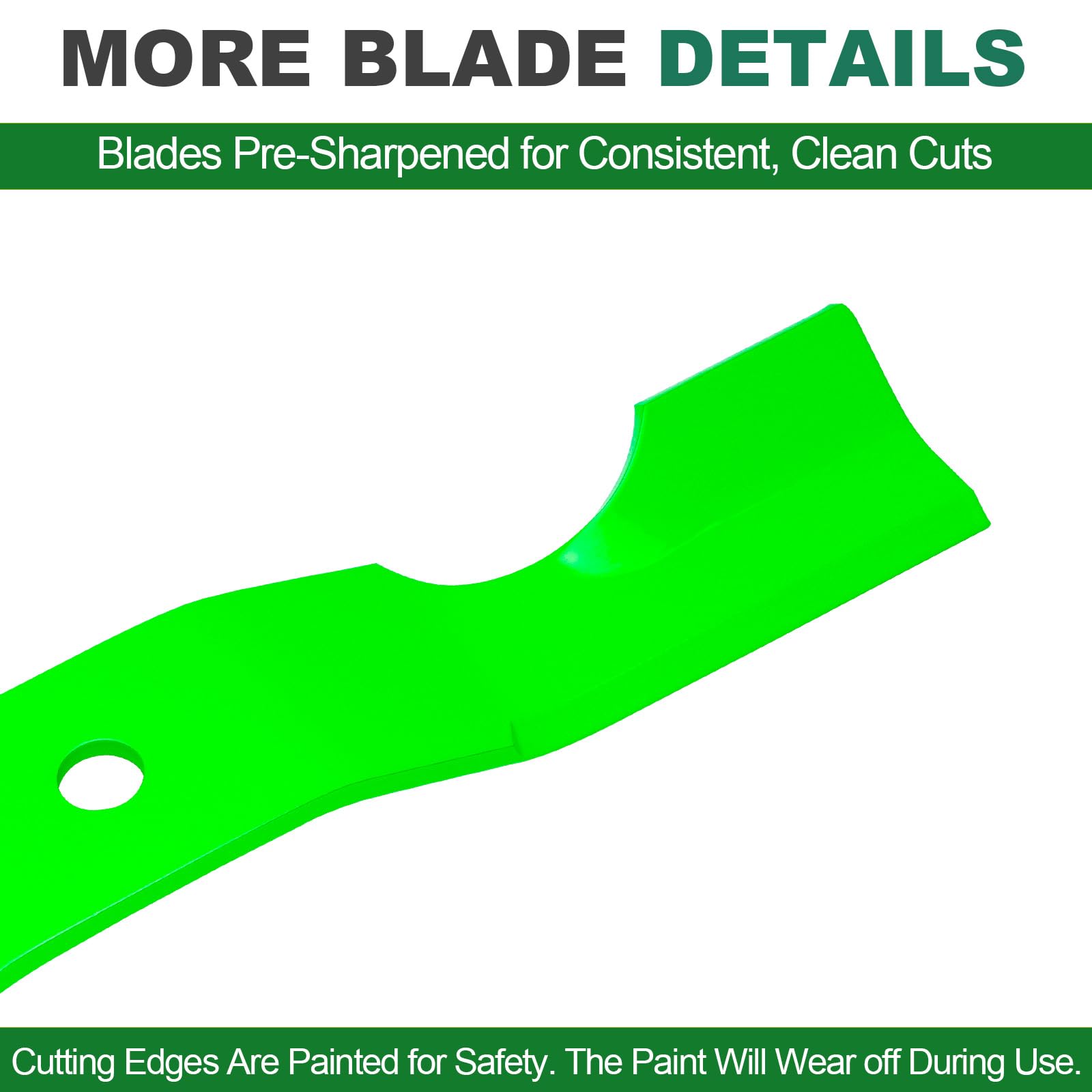 JSXDNWYJ blade showing notched design for high lift