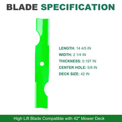 JSXDNWYJ blade side view showing thickness and width