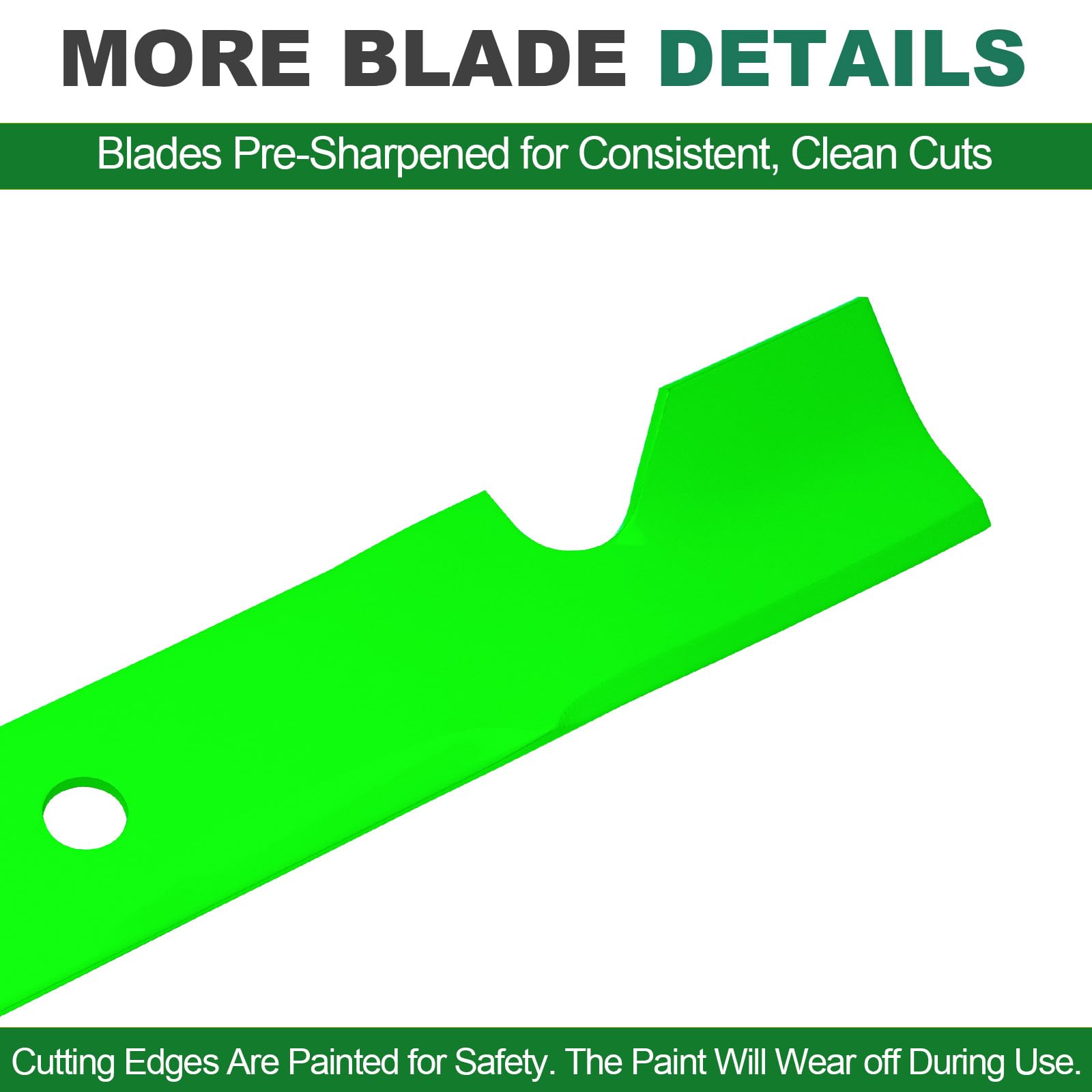 JSXDNWYJ blades installed on a Toro mower in action