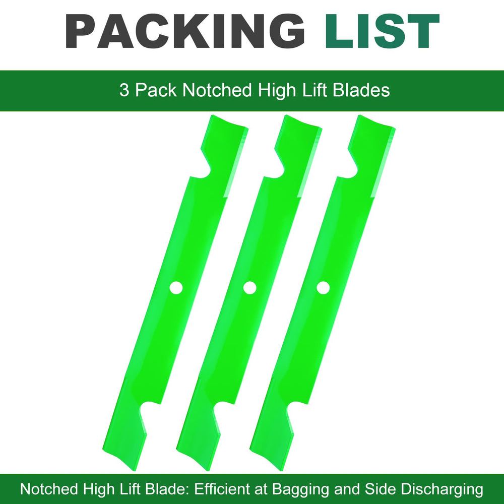 JSXDNWYJ blades showing notched design for high lift